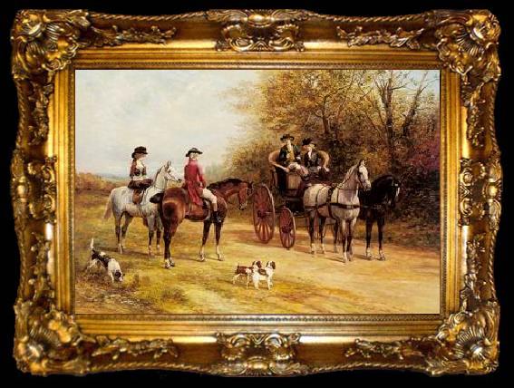 framed  unknow artist Classical hunting fox, Equestrian and Beautiful Horses, 024., ta009-2